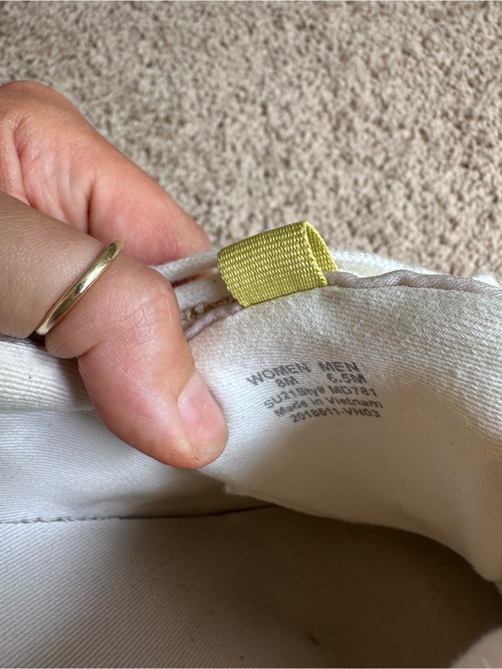 Madewell Kickoff Trainer Sneaker in Cream and Yellow - Picture 6 of 6